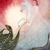 Bijdehansje Postcard Michael and the Dragon | Conscious Craft
